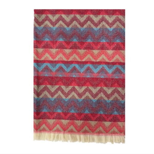 Bufanda de Lana para Mujer con Diseño multicolor, Gran Calidad y Estilo Original - Imagen 5