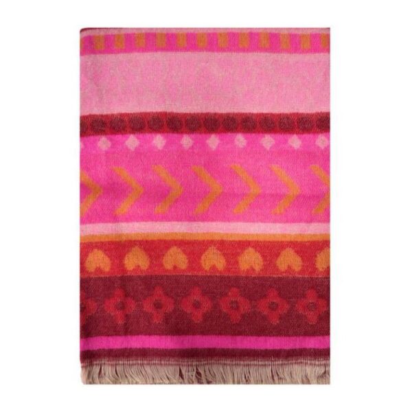 Bufanda de Lana y Algodón para Mujer con Diseño Multicolor, Vivos Colores y Gran Calidad - Imagen 5