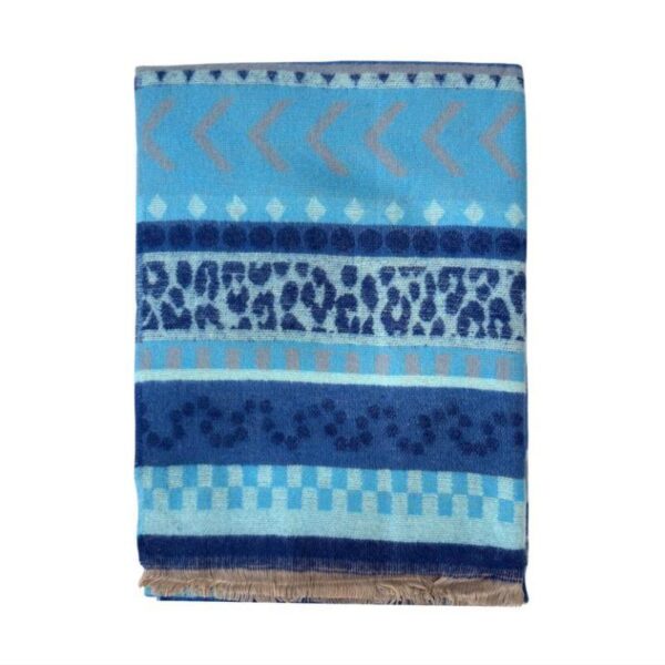 Bufanda de Lana y Algodón para Mujer con Diseño Multicolor, Vivos Colores y Gran Calidad - Imagen 6