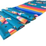 Alegre Bufanda de Mujer en Lana con Bonito Diseño Multicolor de Perritos y Gran Calidad - Imagen 4