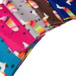 Alegre Bufanda de Mujer en Lana con Bonito Diseño Multicolor de Perritos y Gran Calidad - Imagen 3