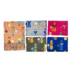 Alegre Bufanda de Mujer en Lana con Precioso Diseño Multicolor de Gatos y Gran Calidad - Imagen 2