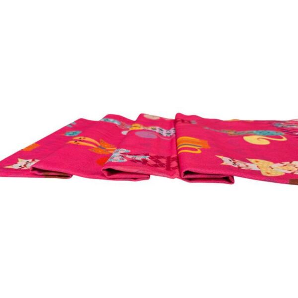 Alegre Bufanda de Mujer en Lana con Precioso Diseño Multicolor de Gatos y Gran Calidad - Imagen 6