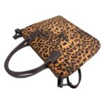Bolso Bandolera Sintético de Mujer con Diseño Animal Print, 2 Asas Cortas y Cierre de Cremallera - Imagen 6