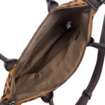 Bolso Bandolera Sintético de Mujer con Diseño Animal Print, 2 Asas Cortas y Cierre de Cremallera - Imagen 9