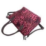 Bolso Bandolera Sintético de Mujer con Diseño Animal Print, 2 Asas Cortas y Cierre de Cremallera - Imagen 3