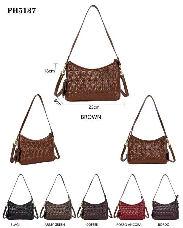 CGPH5137-All Bolso de Hombro Sintético de Mujer con Solapa de Botón Lateral Decorativa y Bolsillos Internos - Imagen 1