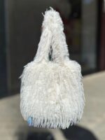 Bolso de Hombro Sintético con Pelito y 2 Asas Largas para Mujer