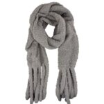 Bufanda Calentita de Gran Calidad con Tejido de Peluche y Flecos Decorativos para Mujer - Imagen 3