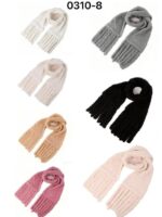 Bufanda Calentita de Gran Calidad con Tejido de Peluche y Flecos Decorativos para Mujer - Imagen 9