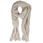 Bufanda Calentita de Gran Calidad con Tejido de Peluche y Flecos Decorativos para Mujer - Imagen 6