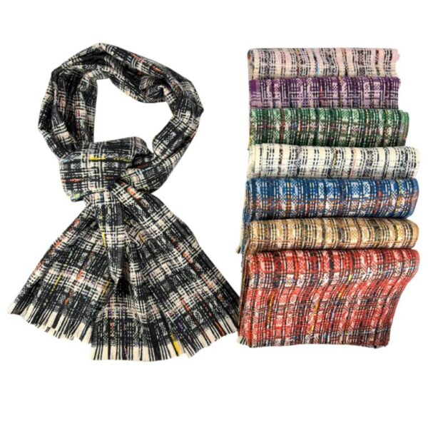 Alegre Bufanda de Lana para Mujer con Efecto Brillante, Bonito Diseño y Gran Calidad - Imagen 2