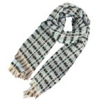 Bufanda de Lana y Cashmere de Mujer con Bonito Diseño de Cuadrados Perfecta para Regalo - Imagen 6