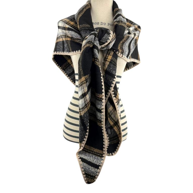 CG0378-21-Portada Amplia Bufanda Estilo Bandana en Lana y Cashmere para Mujer con Precioso Diseño y Colores - Imagen 1