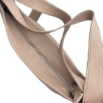 Bolso-Mochila de Piel Italiana con Asas Anchas, Bolsillo Trasero y Cremallera para Mujer - Imagen 6