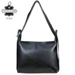 Bolso-Mochila Pequeño en Piel Italiana con Bolsillo Interno y Cierre de Cremallera para Mujer - Imagen 6