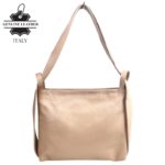 Bolso-Mochila Pequeño en Piel Italiana con Bolsillo Interno y Cierre de Cremallera para Mujer - Imagen 4