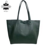 Amplio Bolso Shopper Universitario en Piel para Mujer con 2 Asas Largas