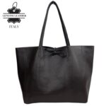 Amplio Bolso Shopper Universitario en Piel para Mujer con 2 Asas Largas - Imagen 4