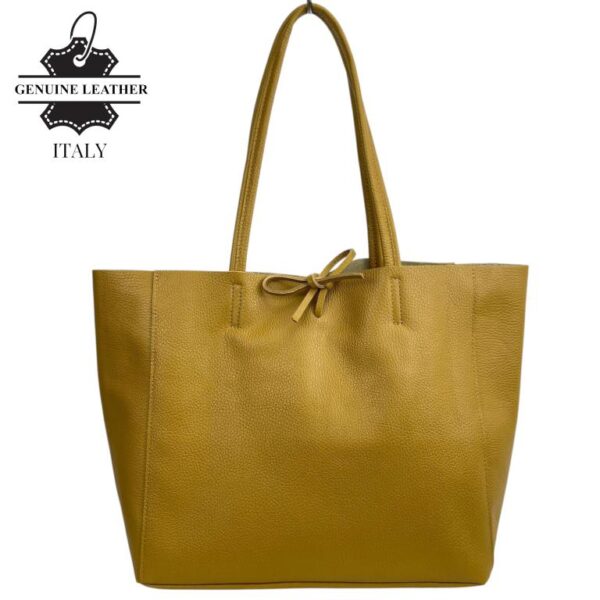 Amplio Bolso Shopper Universitario en Piel para Mujer con 2 Asas Largas - Imagen 5