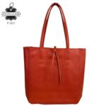 Bolso de Mano en Piel Italiana para Mujer con Asas Cortas, Cierre de Cremallera y Bolsillo Interno - Imagen 15