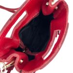 Bolso de Mano Compacto en Piel Italiana con Flecos Decorativos, Gran Calidad y Cremallera para Mujer - Imagen 8