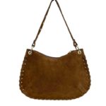 Bolso de Mano semiredonda en Piel Serraje con Tachuelas mujer - Imagen 12