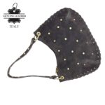 Bolso de Mano semiredonda en Piel Serraje con Tachuelas mujer - Imagen 8