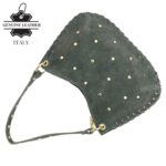 Bolso de Mano semiredonda en Piel Serraje con Tachuelas mujer - Imagen 9