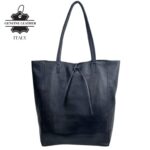 Bolso Shopper Universitario en Piel Italiana con 2 Asas y Bolsillo Interno para Mujer - Imagen 8