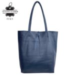 Bolso Shopper Universitario en Piel Italiana con 2 Asas y Bolsillo Interno para Mujer - Imagen 10