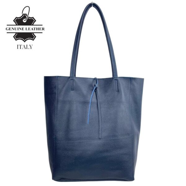 Bolso Shopper Universitario en Piel Italiana con 2 Asas y Bolsillo Interno para Mujer - Imagen 10