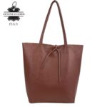 Bolso Shopper Universitario en Piel Italiana con 2 Asas y Bolsillo Interno para Mujer - Imagen 5