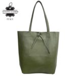 Bolso Shopper Universitario en Piel Italiana con 2 Asas y Bolsillo Interno para Mujer - Imagen 9