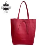 Bolso Shopper Universitario en Piel Italiana con 2 Asas y Bolsillo Interno para Mujer - Imagen 7