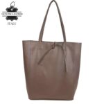Bolso Shopper Universitario en Piel Italiana con 2 Asas y Bolsillo Interno para Mujer - Imagen 6