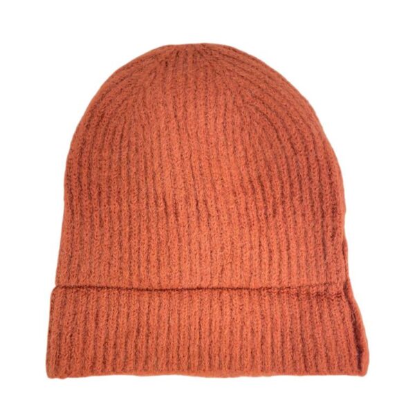 Gorro Italiano para Mujer de Alpaca con Colores Lisos, Gran Calidad e Ideal para Regalo-Front- Mayorista España