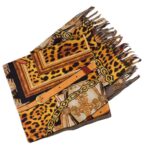 Preciosa Bufanda Reversible de Algodón con Flecos Decorativos y Bonito Diseño para Mujer - Imagen 4