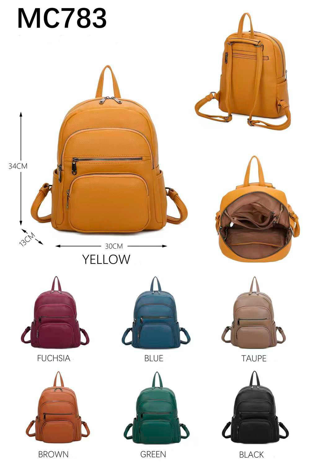 CGMC783-All Mochila Sintética de Mujer con Multicompartimentos, Gran Capacidad y Cierre de Cremallera - Imagen 1