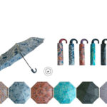 Bonito Paraguas con Funda, Apertura Manual y Resistente al Viento para Mujer