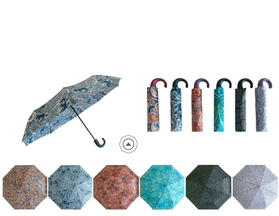 CGPAVI68018-All Bonito Paraguas con Funda, Apertura Manual y Resistente al Viento para Mujer - Imagen 1