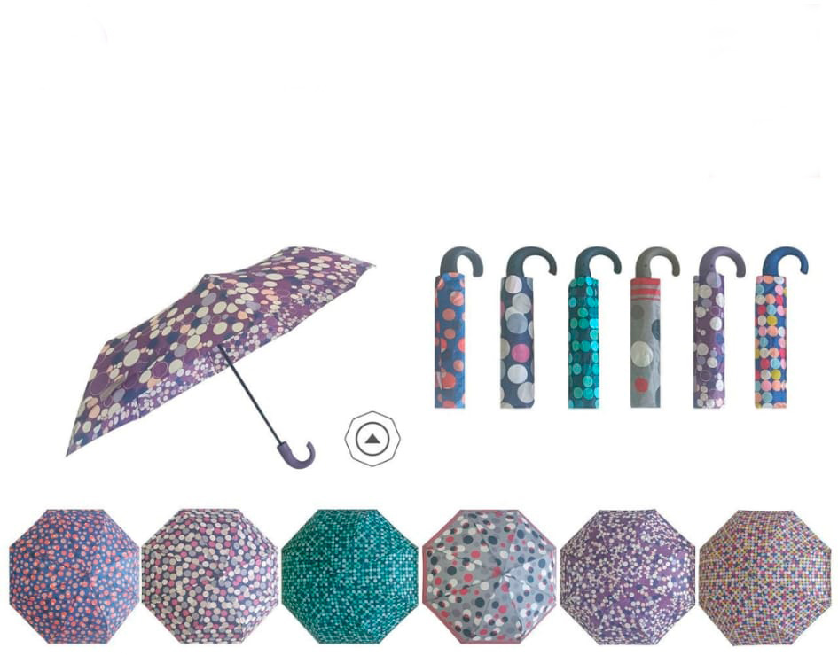 Paraguas con Apertura Manual, Vivos Colores y Mango Antideslizante de Mujer-All Paraguas con Apertura Manual, Vivos Colores y Mango Antideslizante de Mujer - Imagen 1