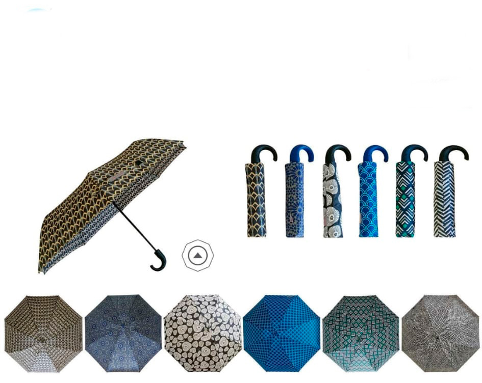 CGPAVI68022-All Paraguas de Mujer con Apertura Manual, Diseño Original y Mango Antideslizante - Imagen 1