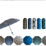 Bonito Paraguas Plegable de Mujer con Apertura Manual y Mango Antideslizante