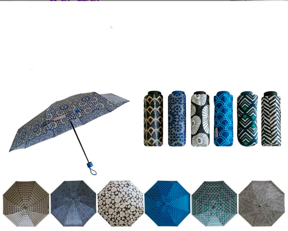 CGPAVI68072-All Bonito Paraguas Plegable de Mujer con Apertura Manual y Mango Antideslizante - Imagen 1