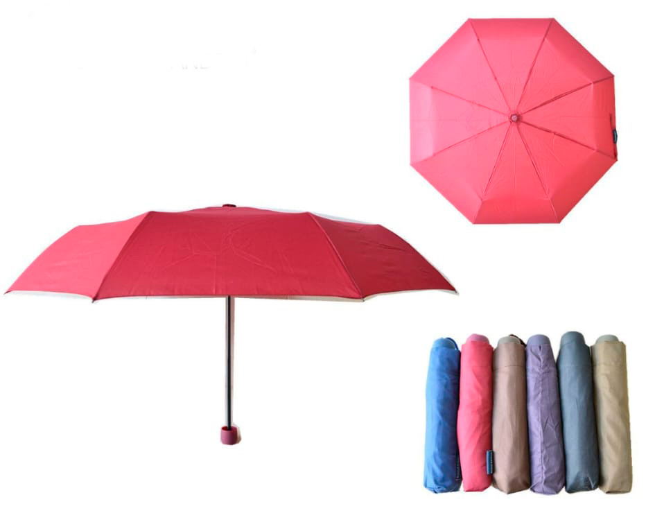 CGPAVI8107-All Paraguas con Funda y Colores Lisos Ideal para Regalo y Resistente al Viento para Mujer - Imagen 1