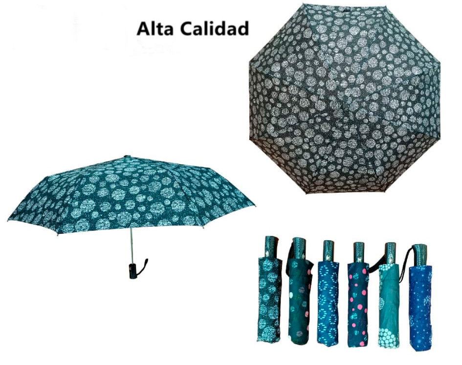 CGPAVI98019-All Bonito Paraguas de Alta Calidad con Mango Antideslizante y Resistente al Viento para Mujer - Imagen 1