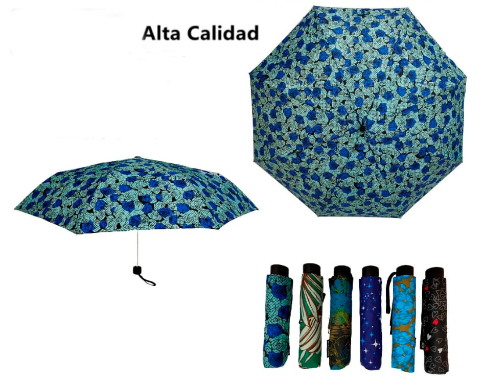 Bonito Paraguas de Alta Calidad con Mango Antideslizante y Funda para Mujer-All Bonito Paraguas de Alta Calidad con Mango Antideslizante y Funda para Mujer - Imagen 1