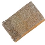 Bufanda de Lana y Cashmere para Mujer con Flecos Decorativos, Diseño Pata de Gallo y Gran Calidad - Imagen 7