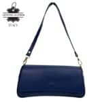 Bolso Bandolera Tipo Baguette en Piel Italiana Mujer con Asa Larga Removible y Gran Calidad